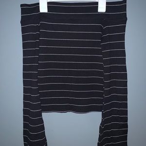 Off the shoulder long sleeve shirt, pacsun med